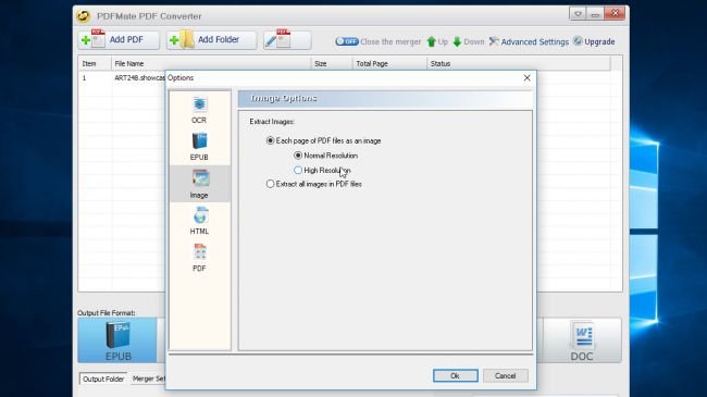 Chuyển PDF sang ảnh bằng PDFMate PDF Converter Free
