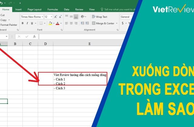 Hướng Dẫn 3 Phương Pháp Xuống Dòng Trong Excel Đơn Giản