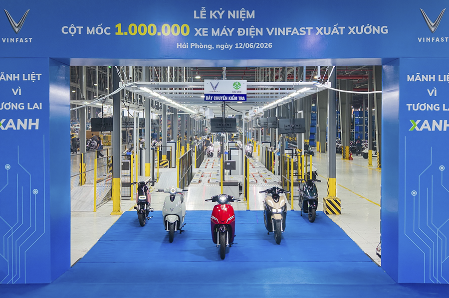 VinFast Tạo Dấu Mốc Lịch Sử Với Chiếc Xe Máy Điện Thứ Một Triệu