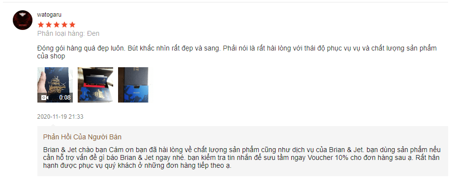 review bút ký BJ003