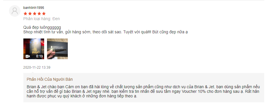 đánh giá bút ký BJ003